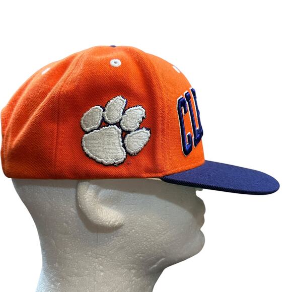 Clemson Tigers Snapback Big Embroidered Logo NCAA Baseball Cap Spell Out Logo - Picture 3 of 8